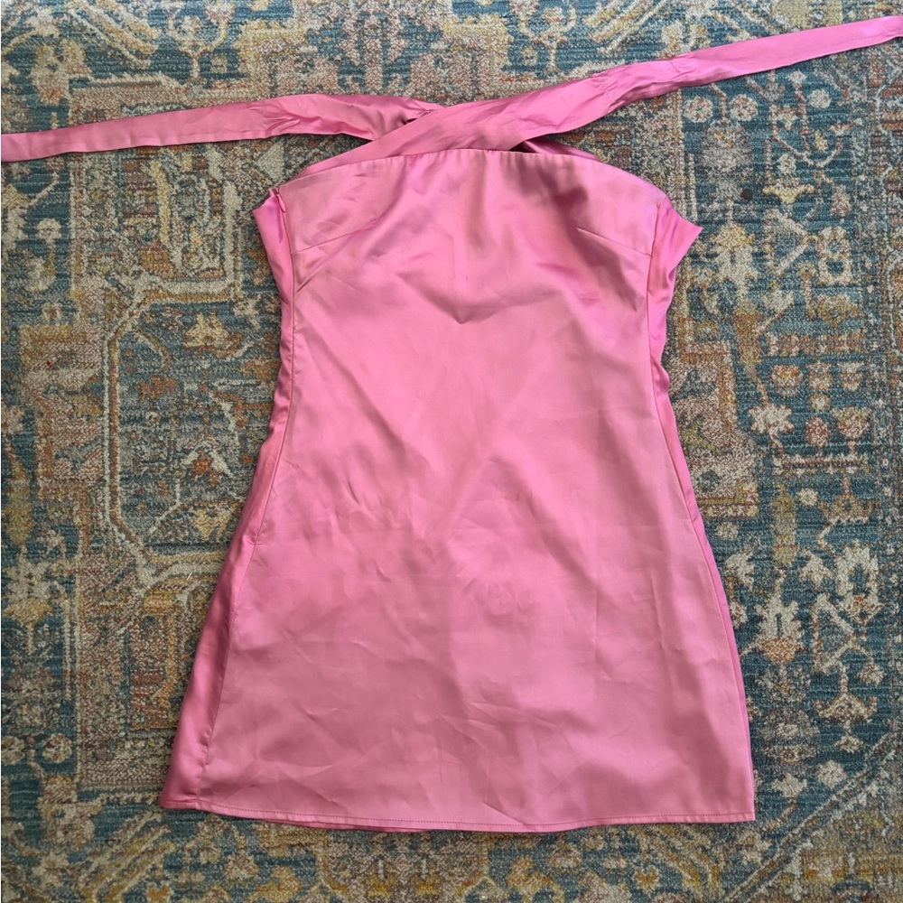Pink strapless Princess Polly dress